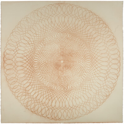 pigment on paper, Exotic Hex 27 by Mary Judge.