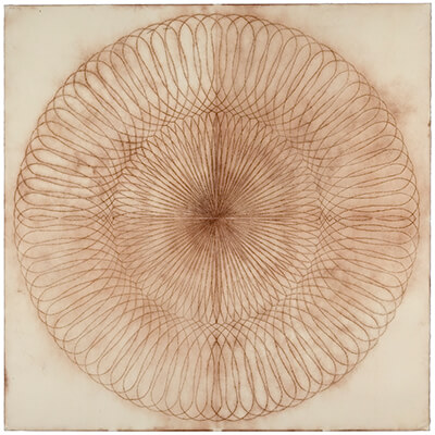 pigment on paper, Exotic Hex 11 by Mary Judge.