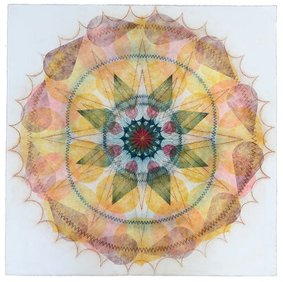 pigment on paper, Native Dance, by Mary Judge.
