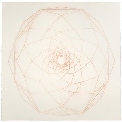 pigment on paper, Oculus 2 by Mary Judge.